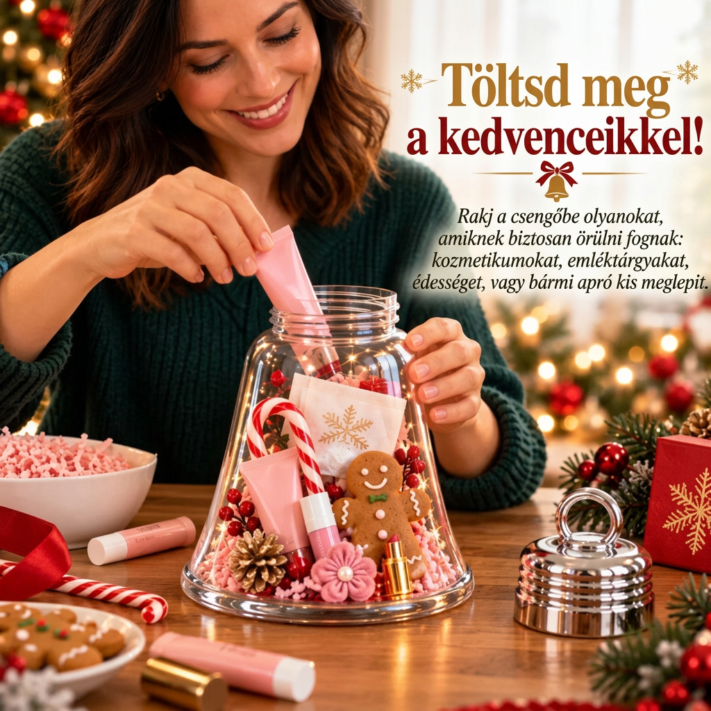 🎁 Karácsonyi csengő ajándékdoboz saját kezűleg – Váltsd a kis ajándékokat egy nagy meglepetéssé🎄