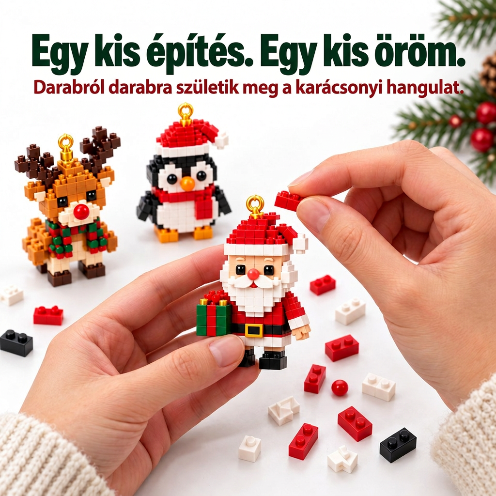 🎅🔥 Utolsó nap a féláras ajánlatra! 🍇 Építőelemekből álló karácsonyi visszaszámláló adventi naptár az egész családnak 🎄 Tökéletes a karácsonyfa díszítésére.