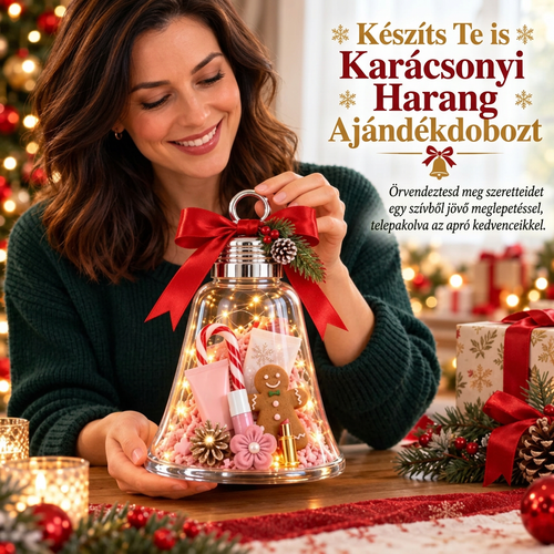 🎁 Karácsonyi csengő ajándékdoboz saját kezűleg – Váltsd a kis ajándékokat egy nagy meglepetéssé🎄
