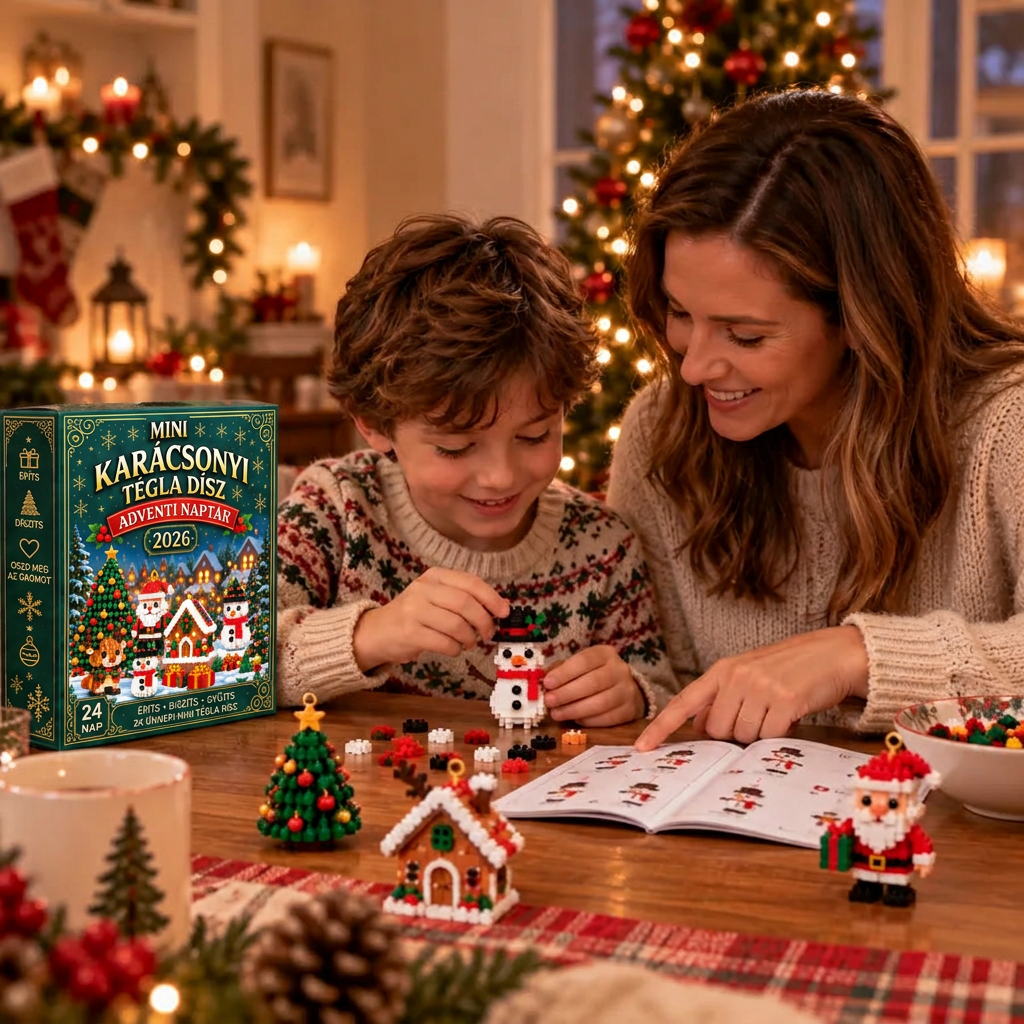 🎅🔥 Utolsó nap a féláras ajánlatra! 🍉 Építőelemekből álló karácsonyi visszaszámláló adventi naptár az egész családnak 🎄 Tökéletes a karácsonyfa díszítésére.
