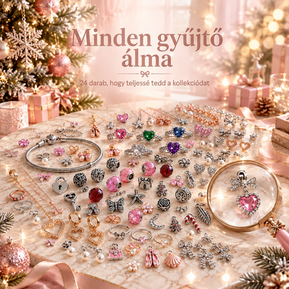 🎄 2026-os karácsonyi ékszer-adventi naptár nőknek🍇 – 24 napnyi meglepetés-medál, karkötő és nyaklánc ajándékszett ✨