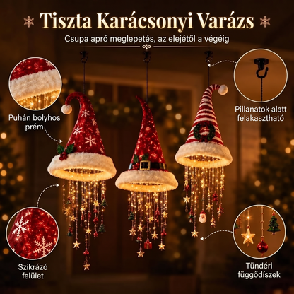 ✨ Varázslatos Karácsonyi Csillár🍈 – Meleg Ünnepi Fény az Otthonodba