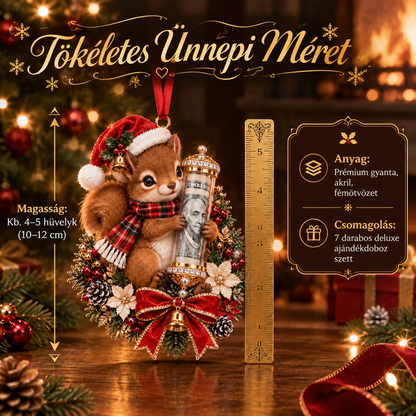🎁 Aranyos állatos, pénzajándék-tartó karácsonyi dísz – Ünnepi fadísz 🎄💵