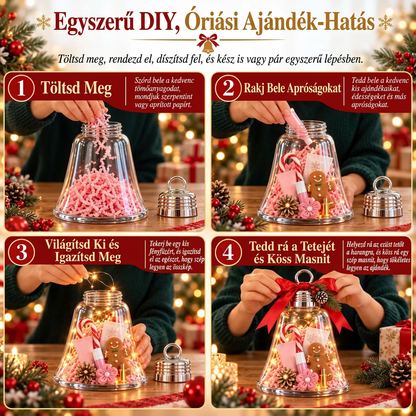 🎁 Karácsonyi csengő ajándékdoboz saját kezűleg – Váltsd a kis ajándékokat egy nagy meglepetéssé🎄