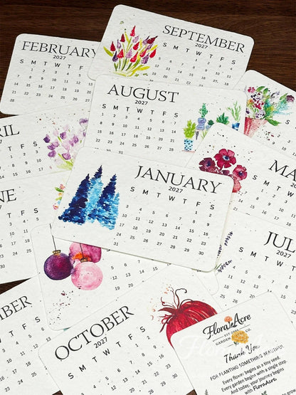 🌱 2027-es ültethető magnaptár🍇 – Egy évnyi szépség, új élet minden lapban! 🌸🎁