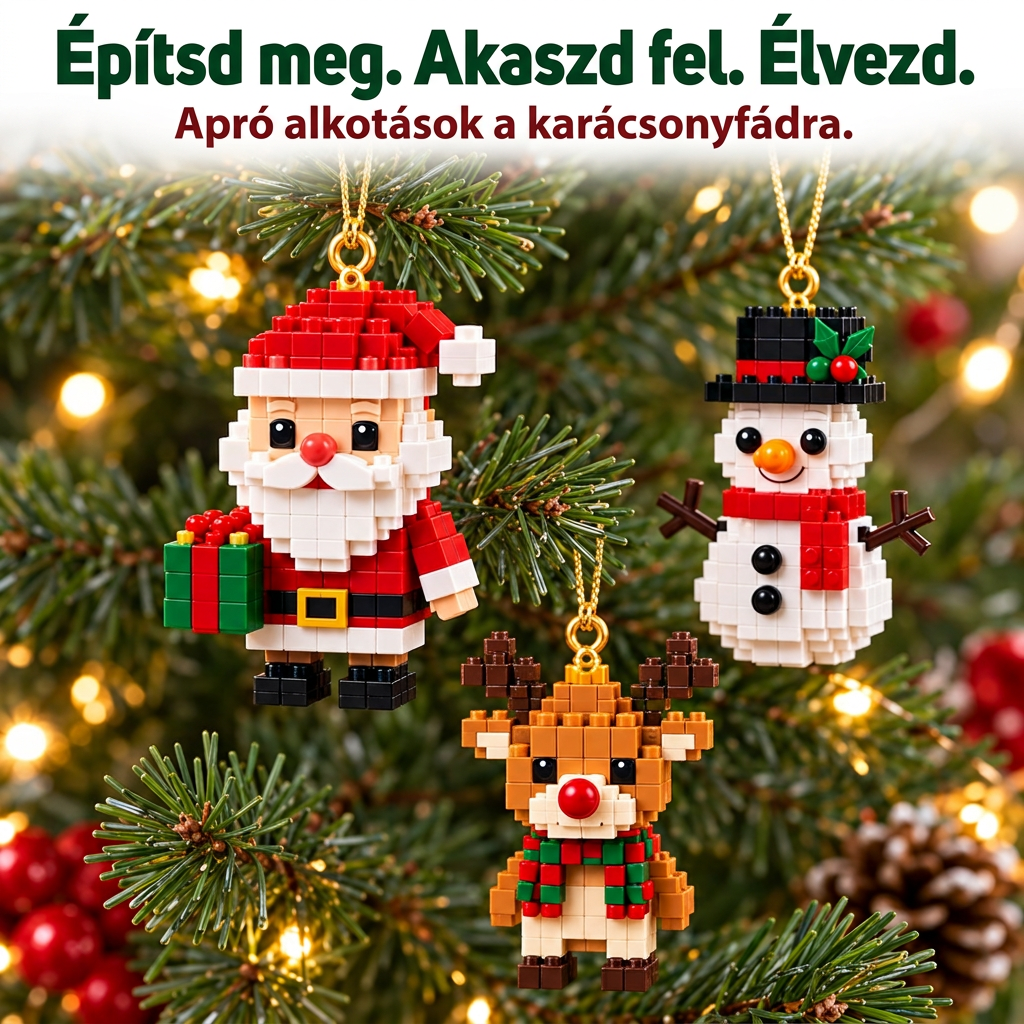 🎅🔥 Utolsó nap a féláras ajánlatra! 🍉 Építőelemekből álló karácsonyi visszaszámláló adventi naptár az egész családnak 🎄 Tökéletes a karácsonyfa díszítésére.