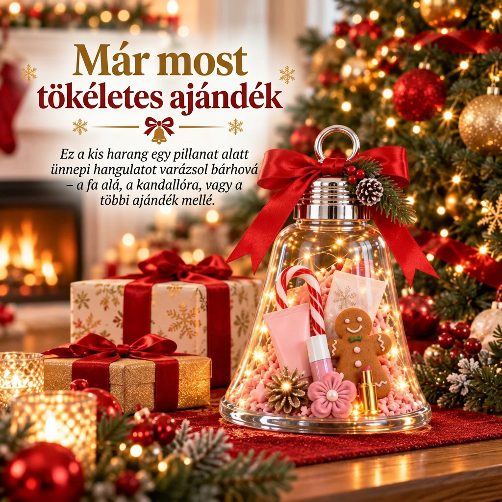 🎁 Karácsonyi csengő ajándékdoboz saját kezűleg – Váltsd a kis ajándékokat egy nagy meglepetéssé🎄